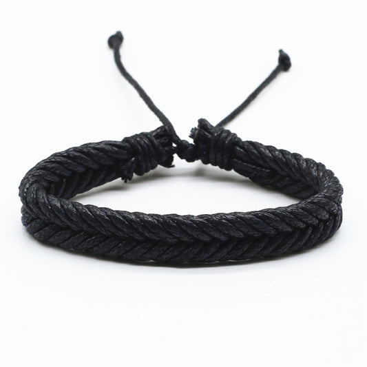 Vintage Brown Rope Woven Men Bracelets For Women Homme Gift Jewelry