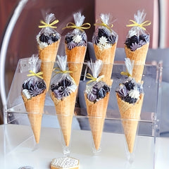 100pcs Clear Cello Treat Bags 6.3x30.99cm with Twist Ties