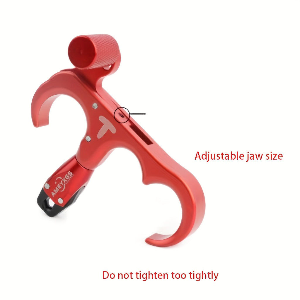 360 Rotation Thumb Bow Release Aluminum Alloy 3 Finger Trigger Grip