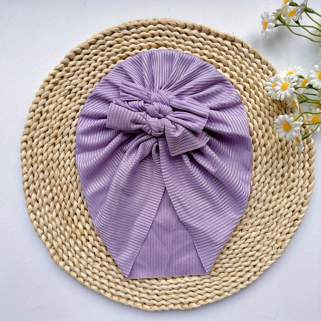 Soft Elastic Strip Flower Baby Hat For Girl