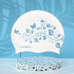 Adult Silicone Swim Cap Waterproof Long Hair Swimming Caps