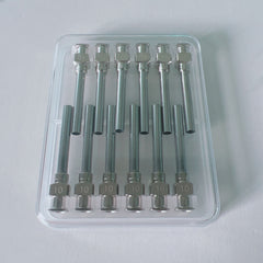 25 Single Tube Stainless Steel Metal Snap Lab Glue Filling Needle