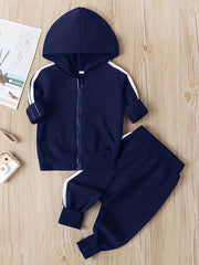 Spring Baby Casual Tracksuit Boy Girl Jacket Pants 2Pcs Set