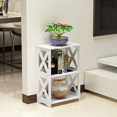 3 Tier Bedside Table Bathroom Nightstand Shelf Small Spaces Living Room