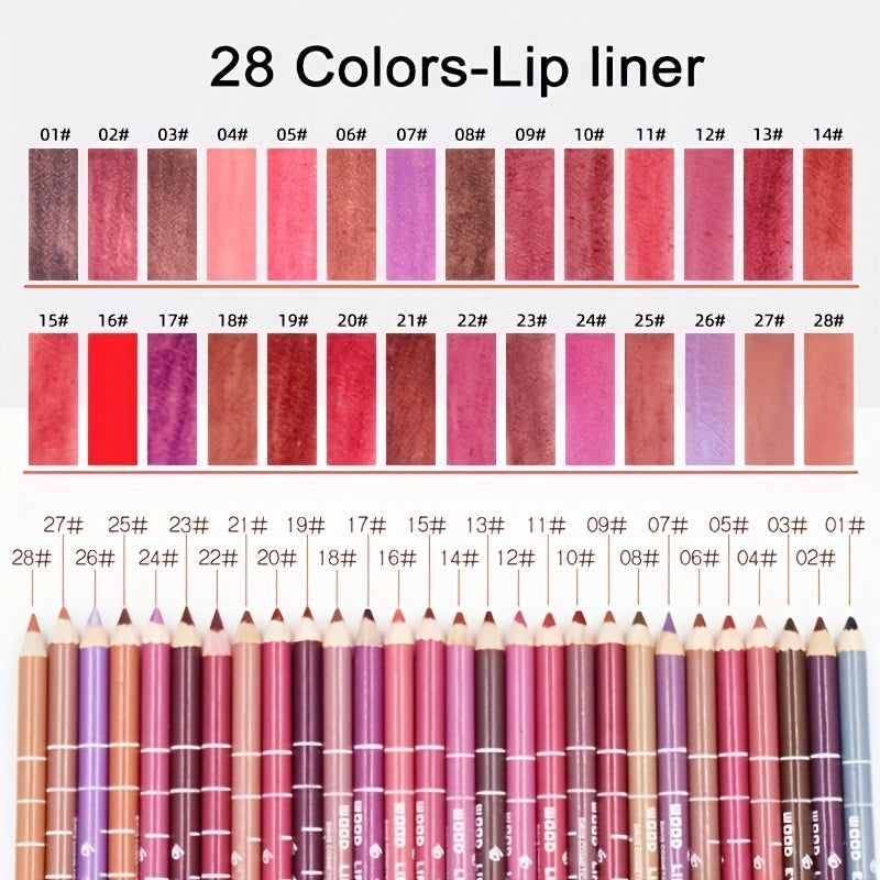 Matte Lip Liner Pencil Waterproof Smudge Proof Makeup Tool
