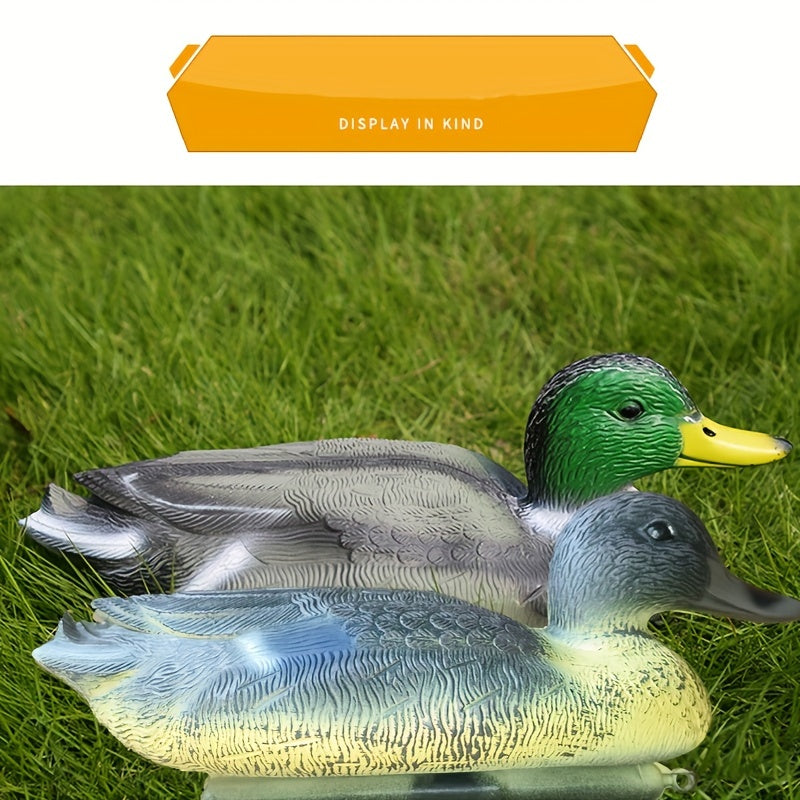 2pcs Lifelike Duck Ornament Floating Duck Decoy for Garden Pool Yard