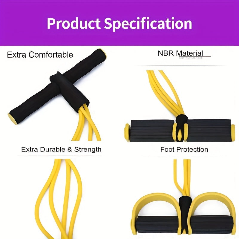 METABEST Pedal Puller Yoga Fitness Resistance Rope