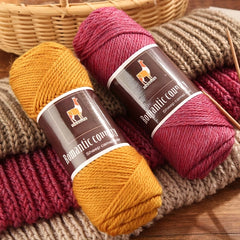 Alpaca Wool Blend Crochet Yarn 100g DIY Knitting And Crocheting Sweater Hat
