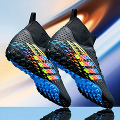 High Top Turf Football Boots Anti-Skid TF Soccer Cleats