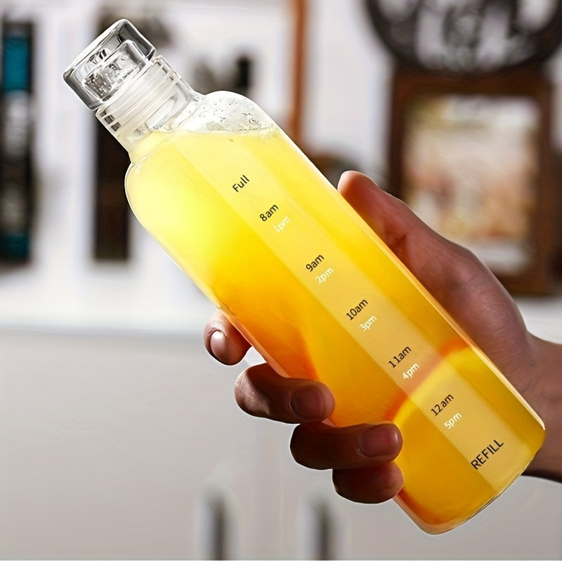 500ml Leakproof Time Scale Water Cup Portable Plastic Bottle