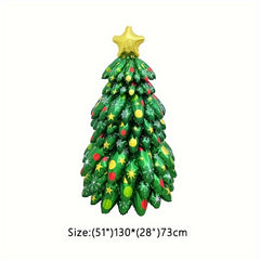 9pcs Inflatable Christmas Tree Foil Balloons for Party Decoration