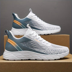 Men's Lace Up Mesh Sneakers Lightweight Running Shoes