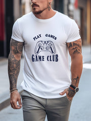 Skiing Graphic Crew Neck Active T shirt for Men