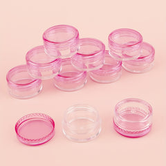 10pcs 5g Travel Cosmetic Jars Leak Proof Mini Portable Clear Cream Containers
