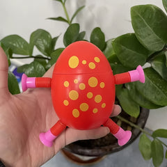 Stretch Egg Rabbit Toy with Suction Cups
