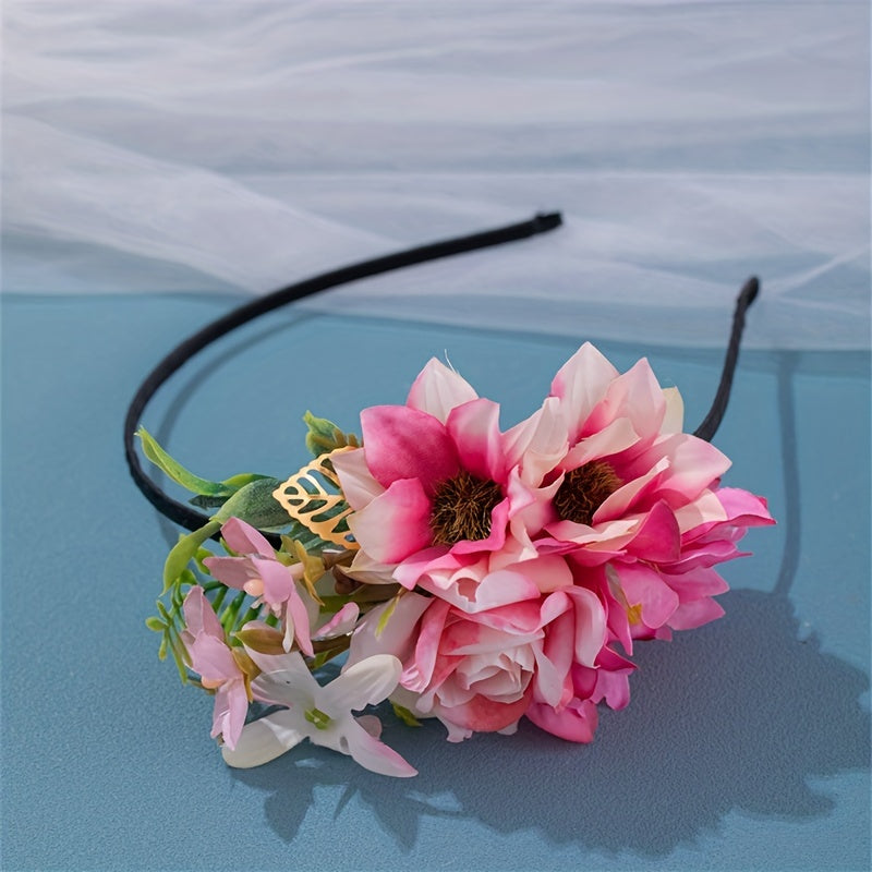 Girl's Flower Hair Clip Hairpin Wash Face Headband Hairpin