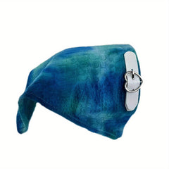Y2K Embossed Triangle Scarf Gradient Headband Turban Bandana