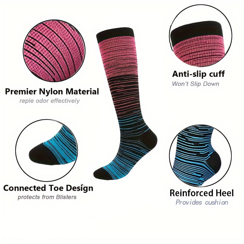 Copper Compression Socks 10-20 mmHg Knee High for Women & Men