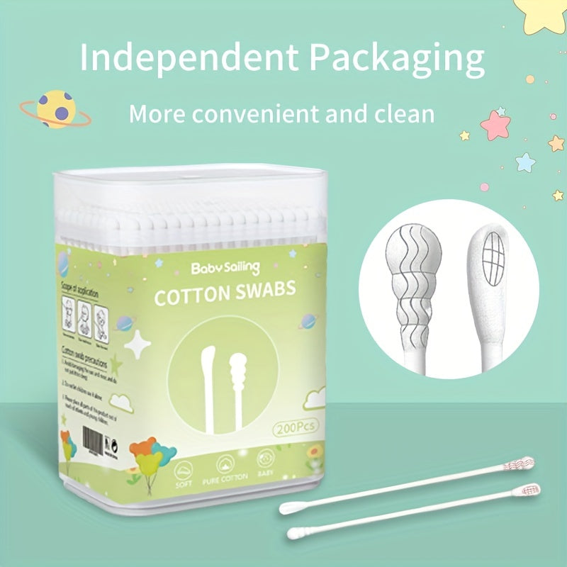 Baby Double Headed Cotton Swab 200pcs Box