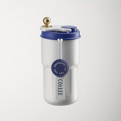 420ml Stainless Steel Insulation Water Cup Double layer Flip Top Coffee Cup