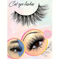 3 Pairs Fluffy 3D False Eyelashes Natural Look Wispy Reusable Lashes