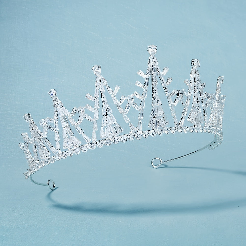 Rhinestone Crown Hairband Headband Party Favor Princess Tiara Wedding Cosplay