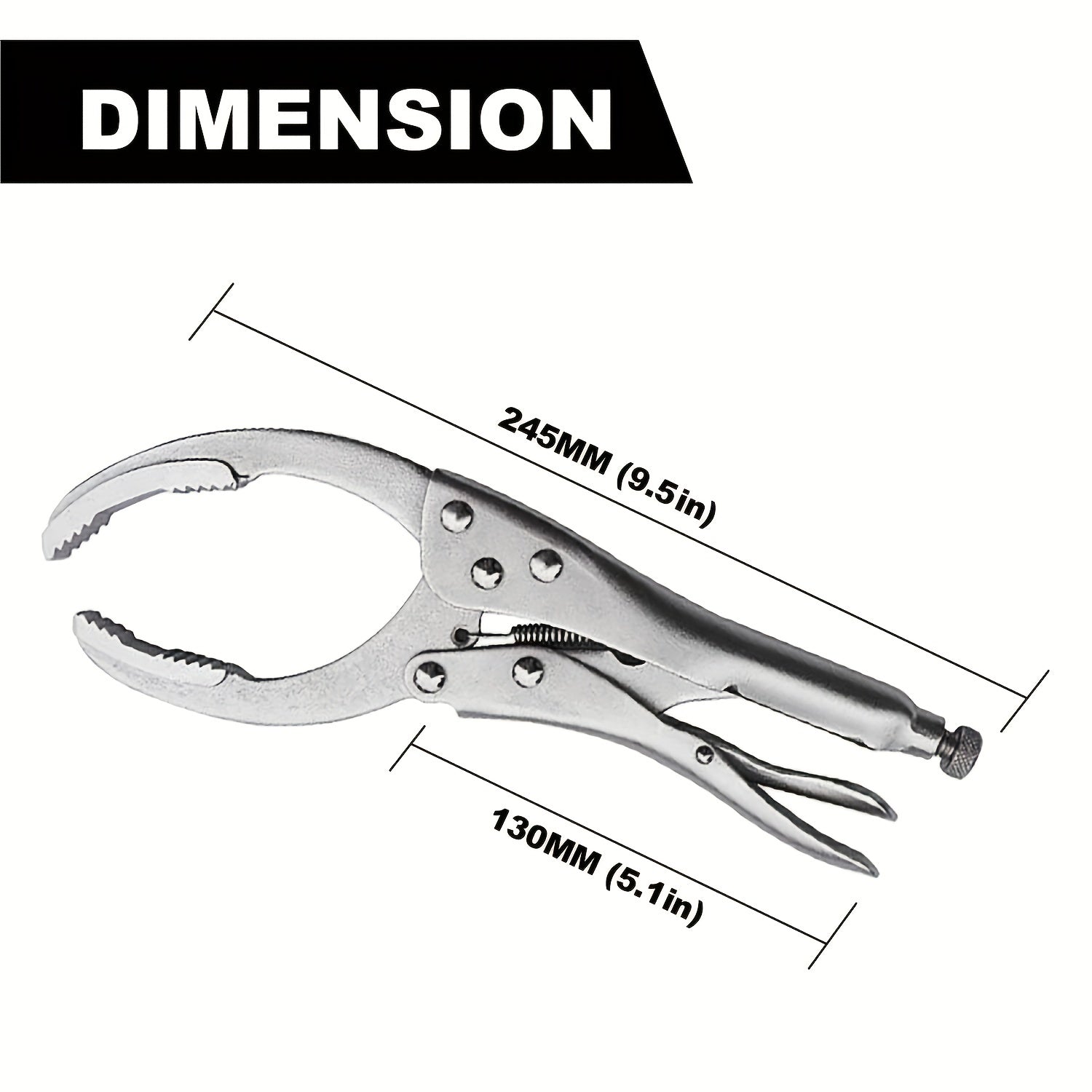 Locking Grip Filter Remover Wrench Tool Vise Vice Holding Gripping Pliers
