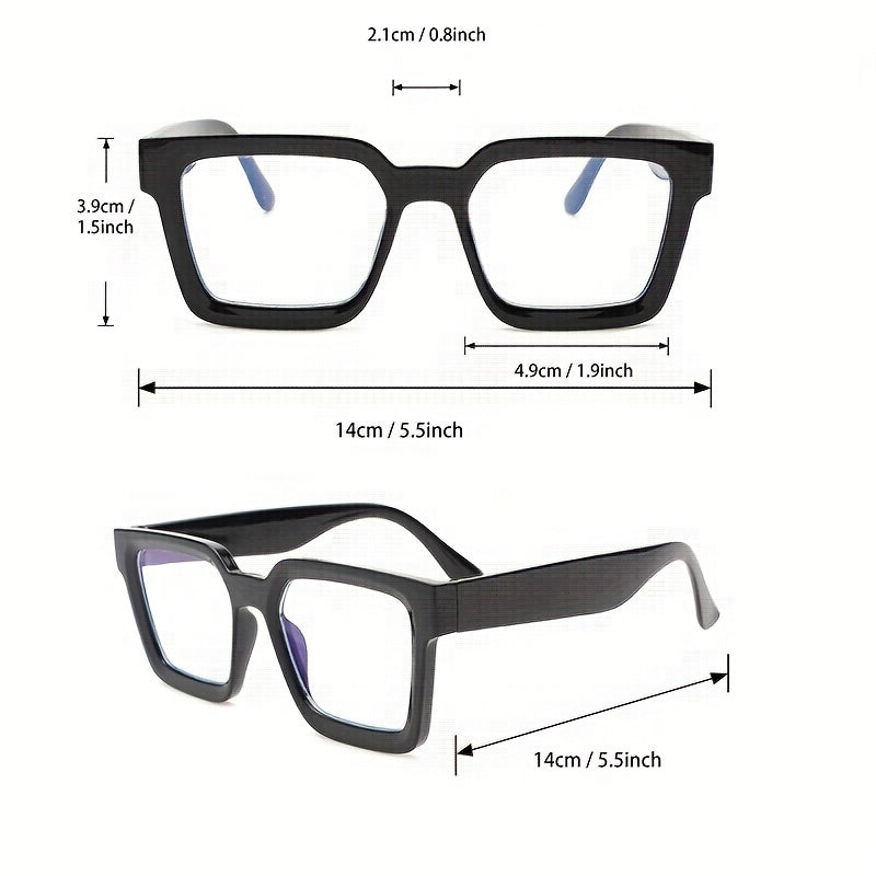 Men's Square Frame Flat Mirror