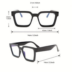 Men's Square Frame Flat Mirror