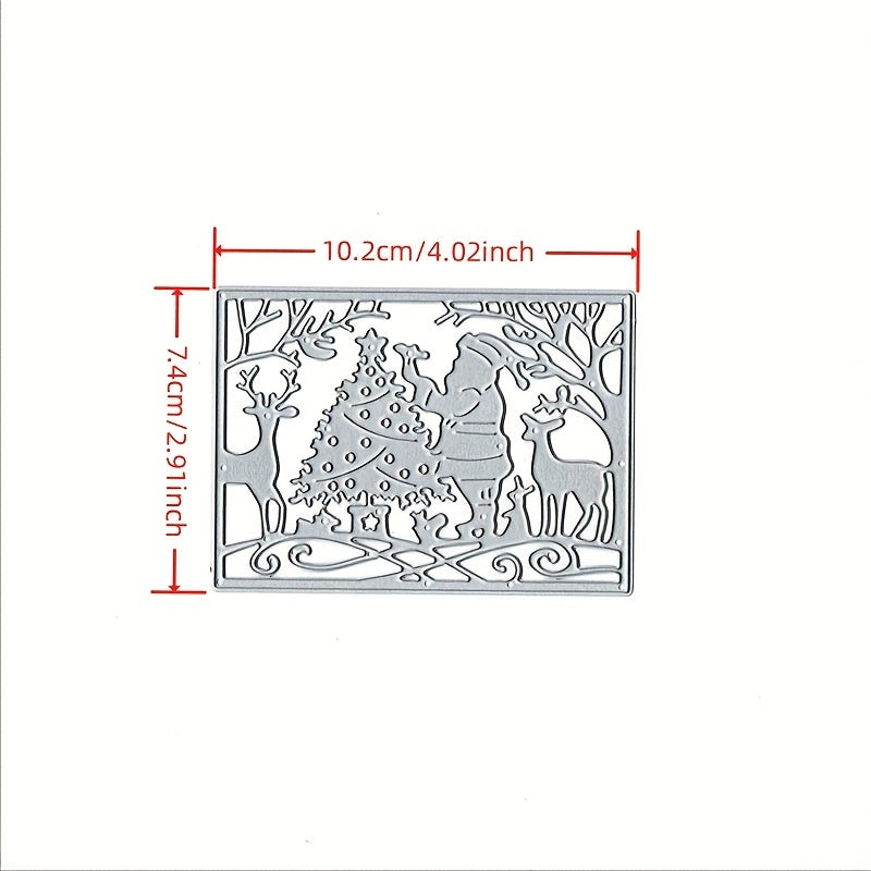 1pc Santa Claus Border Cover Cutting Mold For DIY Scrapbooking