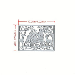 1pc Santa Claus Border Cover Cutting Mold For DIY Scrapbooking