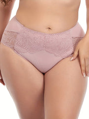 Floral Jacquard Lace Plus Size Panty