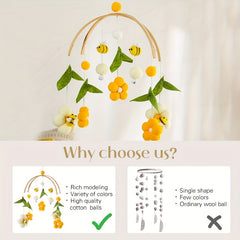 Bee Bell Crib Wind Chime - Bedroom Ceiling Decoration