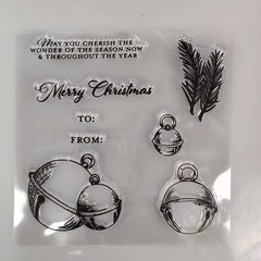 Christmas Bell Metal Cutting Dies And Stamps Set For Scrapbooking DIY