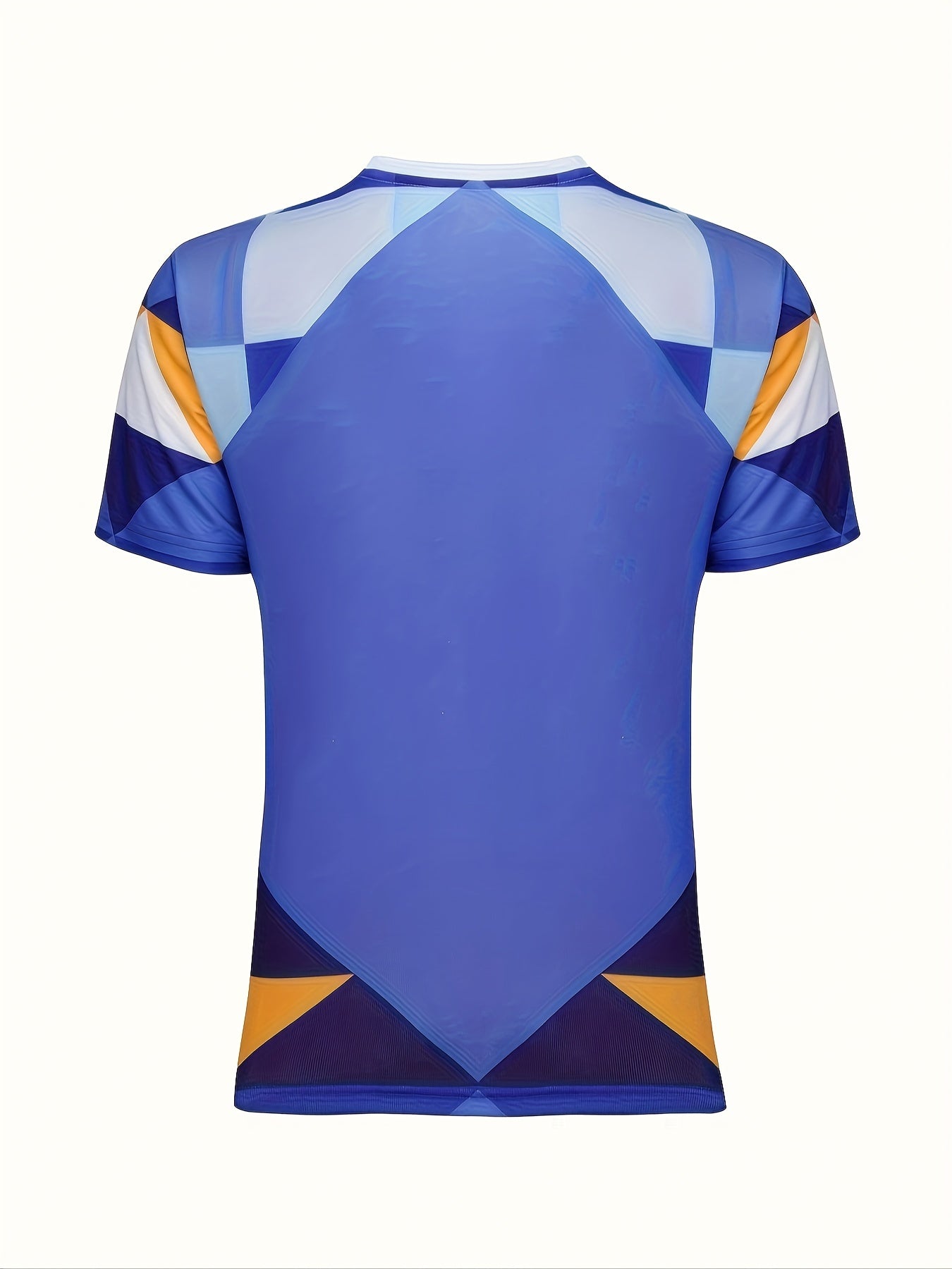 Men's Geometry Pattern Breathable Soccer Club Uniform Shirt