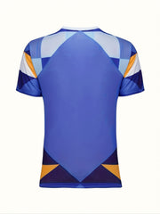 Men's Geometry Pattern Breathable Soccer Club Uniform Shirt