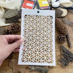 Small Flower Background Stencils Shoe Graffiti DIY Art Stencils