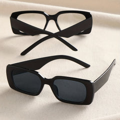 Rectangle Sunglasses For Women Men Punk Anti Glare Glasses