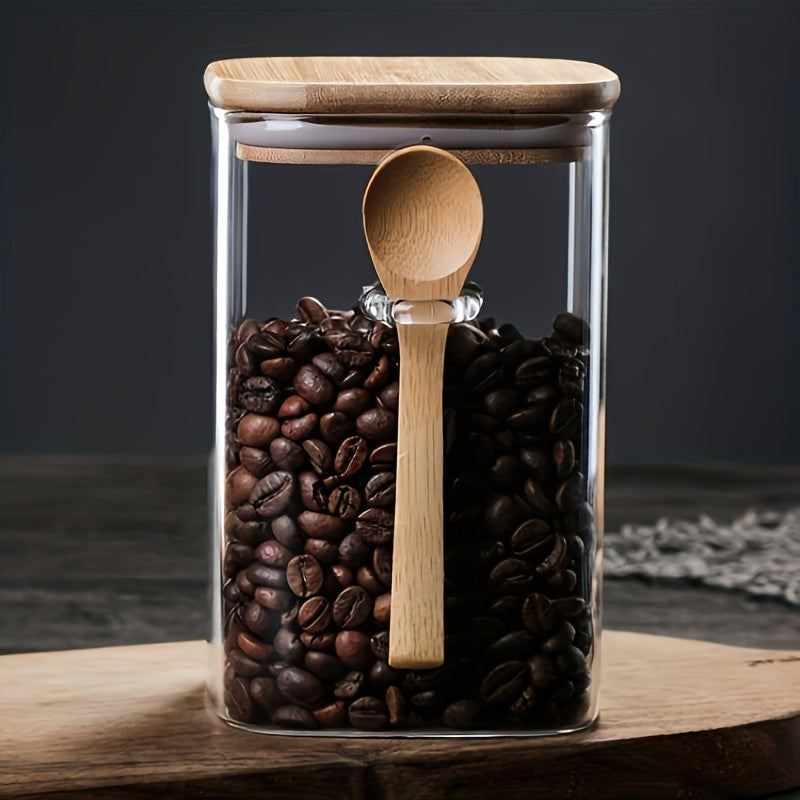 Glass Jars With Airtight Lids Food Storage Containers Bamboo Lids