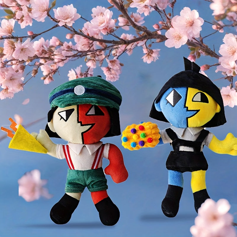 Anime Inspired Patchwork Plush Dolls Soft Stuffed Animals