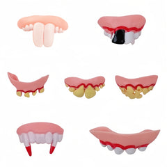 3pc Colorful Prank Dentures Halloween Gags