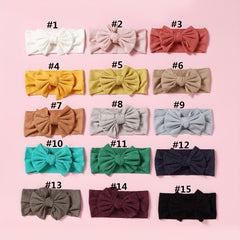 Adorable Baby Girls Bow Hairband Soft Headband Hair Accessories