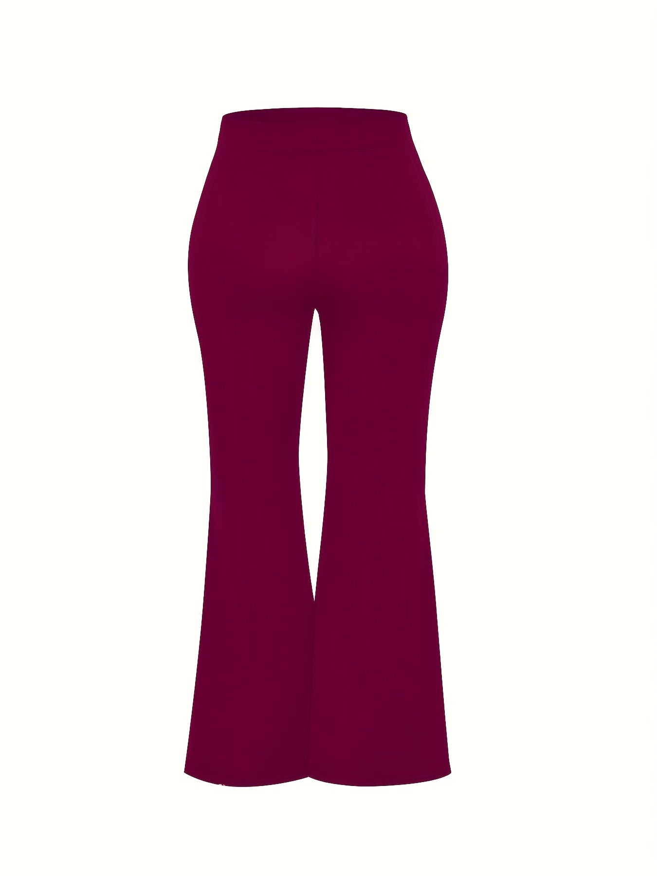 High Waist Flared Leg Pants for Women
