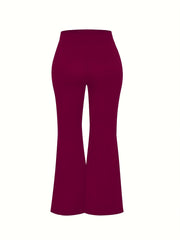 High Waist Flared Leg Pants for Women
