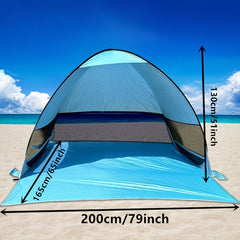Portable Beach Tent for 2-3 Adults UPF 50 Sun Protection Lightweight