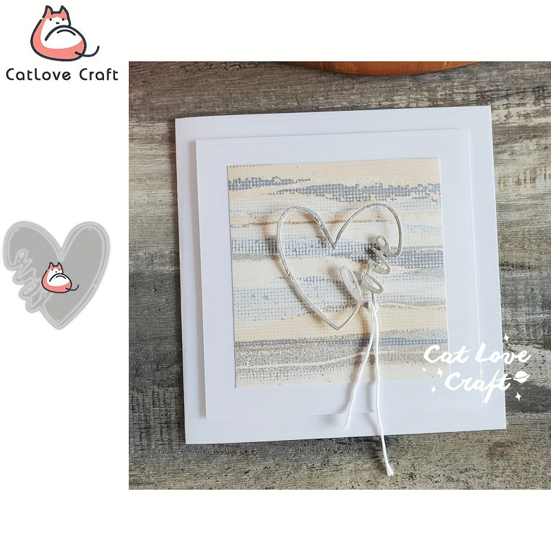 Metal Stencil Heart Love Word Die Cuts DIY Scrapbooking