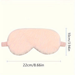 Soft Plush Blackout Blindfold Sleep Mask for Travel and Rest