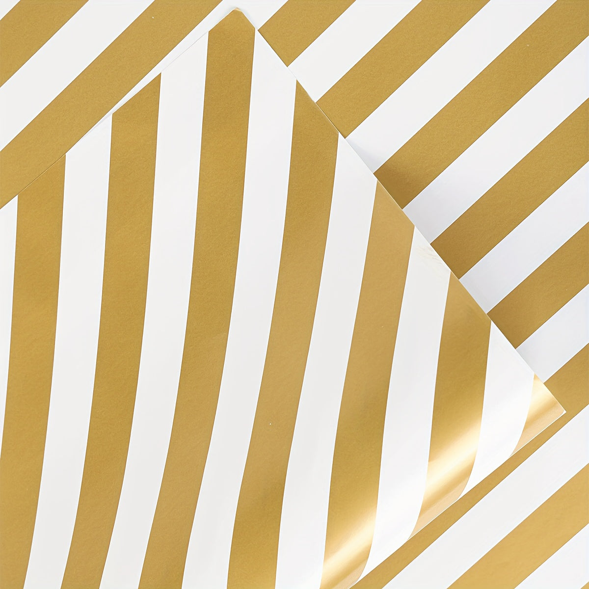 Golden Striped Polka Dot Gift Wrapping Tissue Paper Background