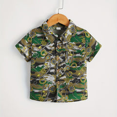 Toddler Boys Camouflage Short Sleeve Shirt