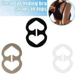 3pcs Bra Strap Clips for Braless Look Women